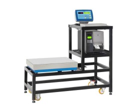Carrello per bilancia a due piattaforme