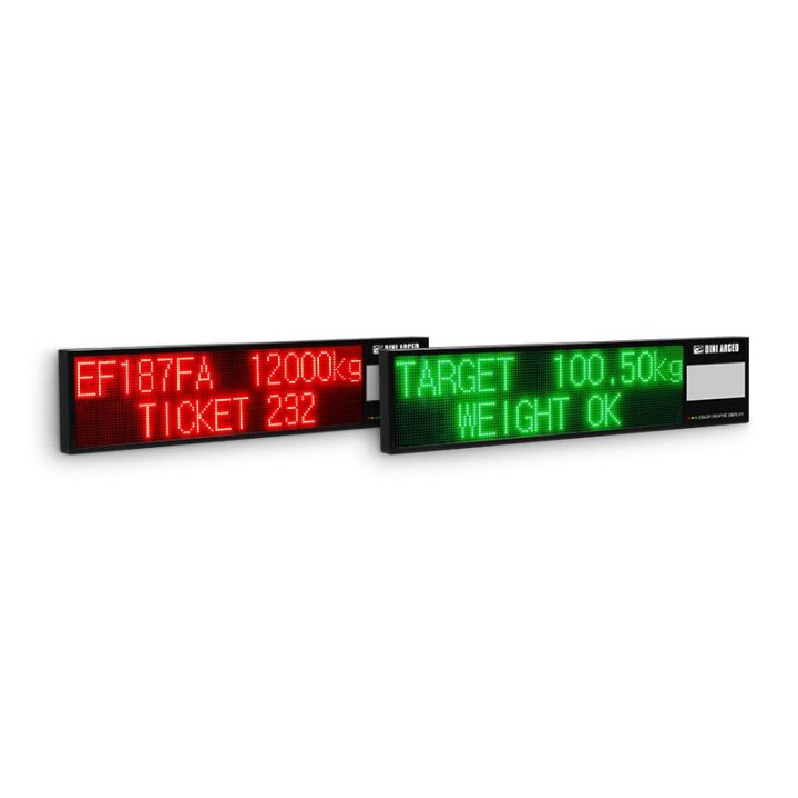 Ripetitore di peso grafico alfanumerico a LED RGB