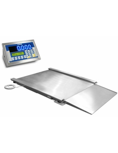 Bilancia industriale INOX AISI 304 con rampa serie LPI