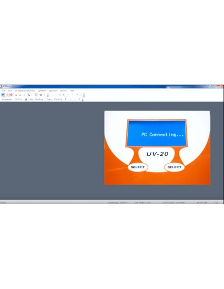 Software gestione Spettrofotometro Onda UV 20