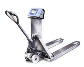 Transpallet Pesatore in acciaio inox AISI316