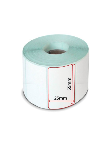 rotolo etichette 55x25 mm per stampante LP50 