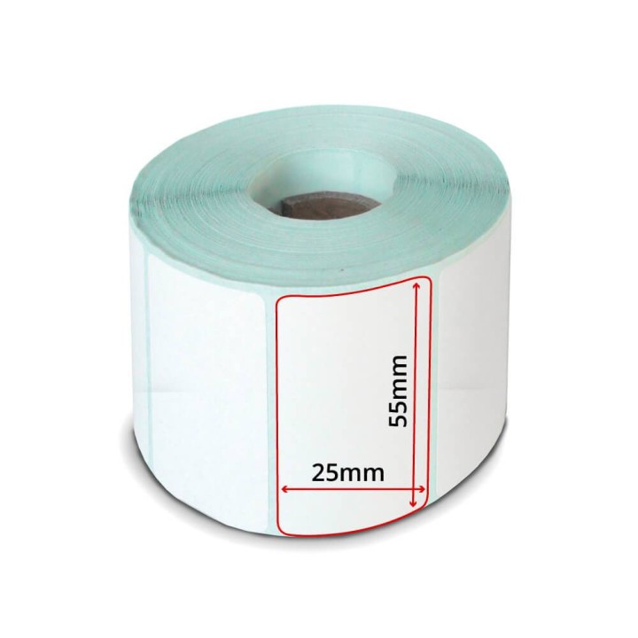 rotolo etichette 55x25 mm per stampante LP50 