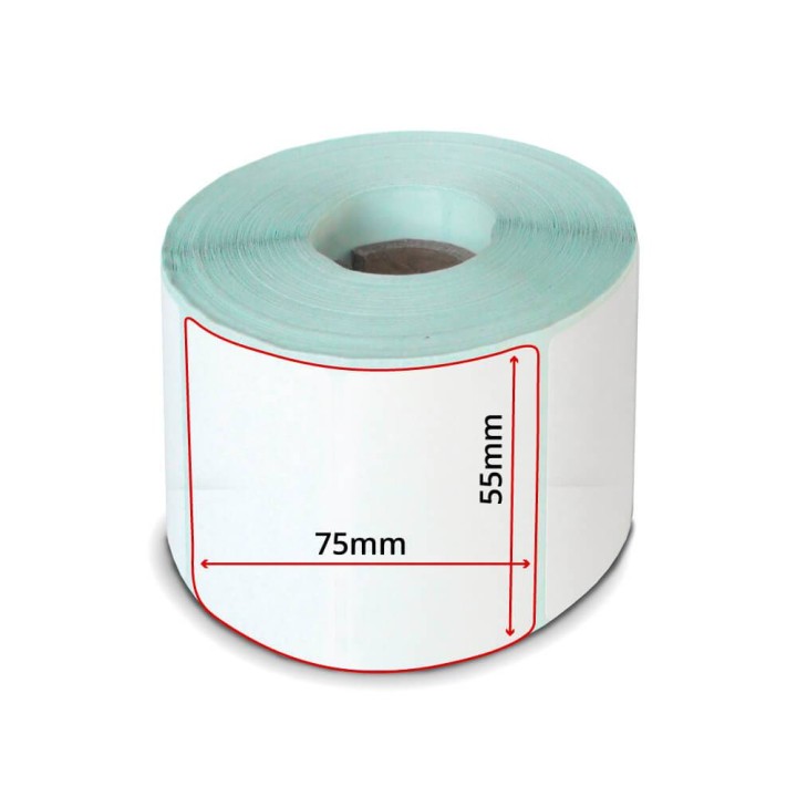 rotolo etichette 55x75 mm per stampante lp50