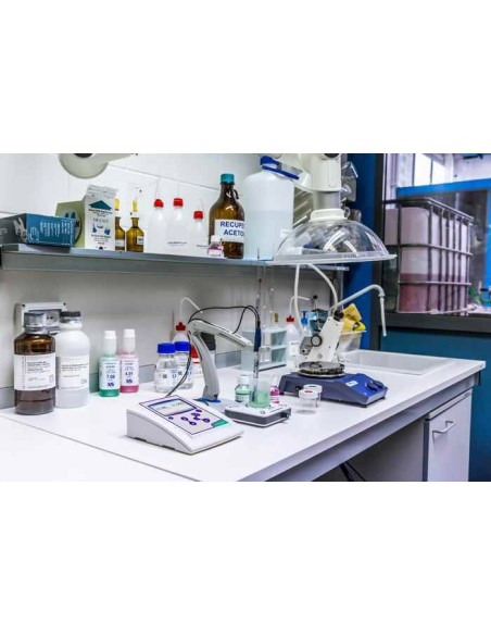 phmetro PH 80+ in laboratorio