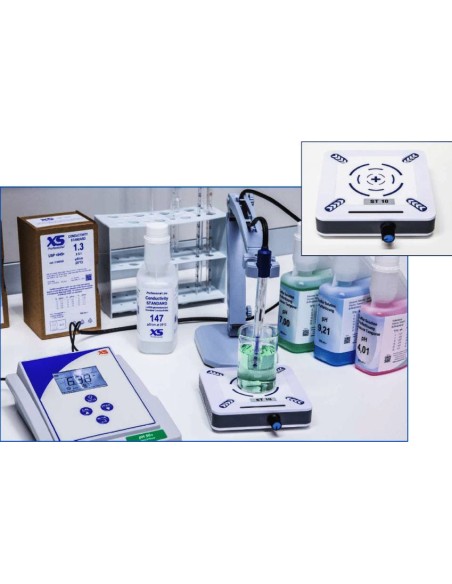 Agitatore ST 10 abbinato al phmetro (non fornito)