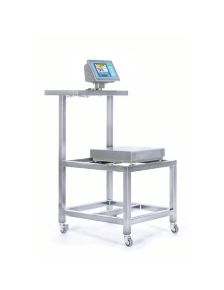 Carrelli con ruote TA piano alto in acciaio INOX