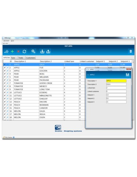 Programma per gestione database PC / BILANCIA