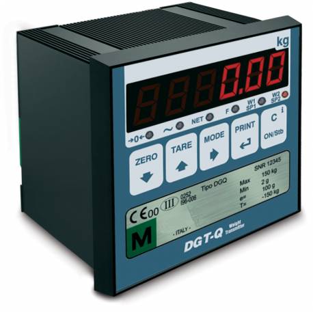 Trasmettitore di peso DGTQ con targhetta WELMEC