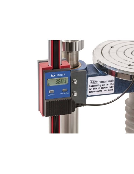 Calibro digitale a corsoio SAUTER LB montato su banco di prova