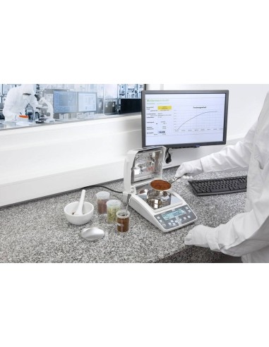 Kern DBS 60-3 misurazione umidità caffè con collegamento a pc