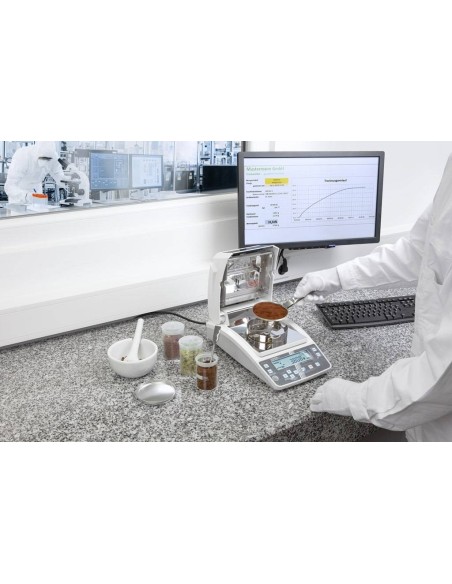 Kern DBS 60-3 misurazione umidità caffè con collegamento a pc