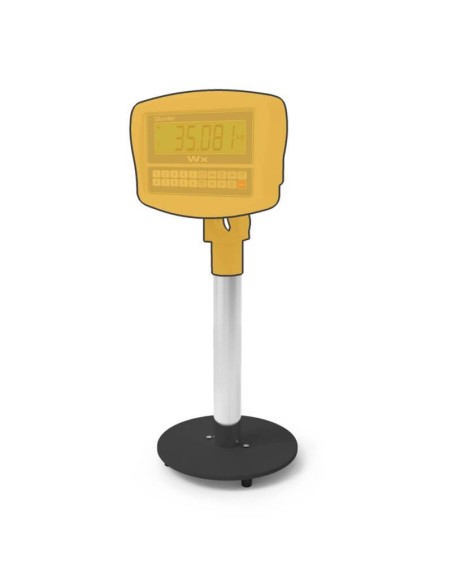 Stand da banco con colonna in acciaio inox