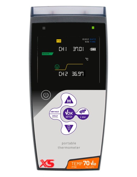 Termometro con Data Logger XS TEMP 70 Pt100