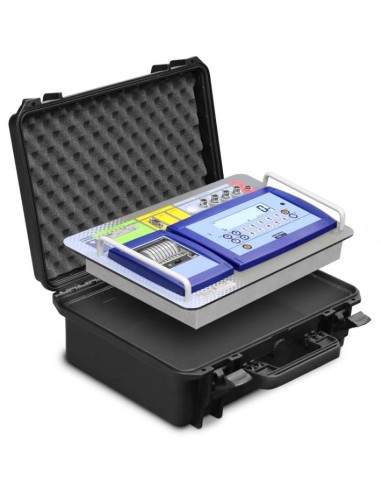 dettaglio display in valigia pesa assi