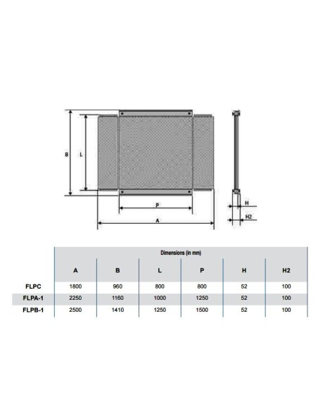 Bilancia con profilo ribassato e doppie rampe da 500 mm FLP-1