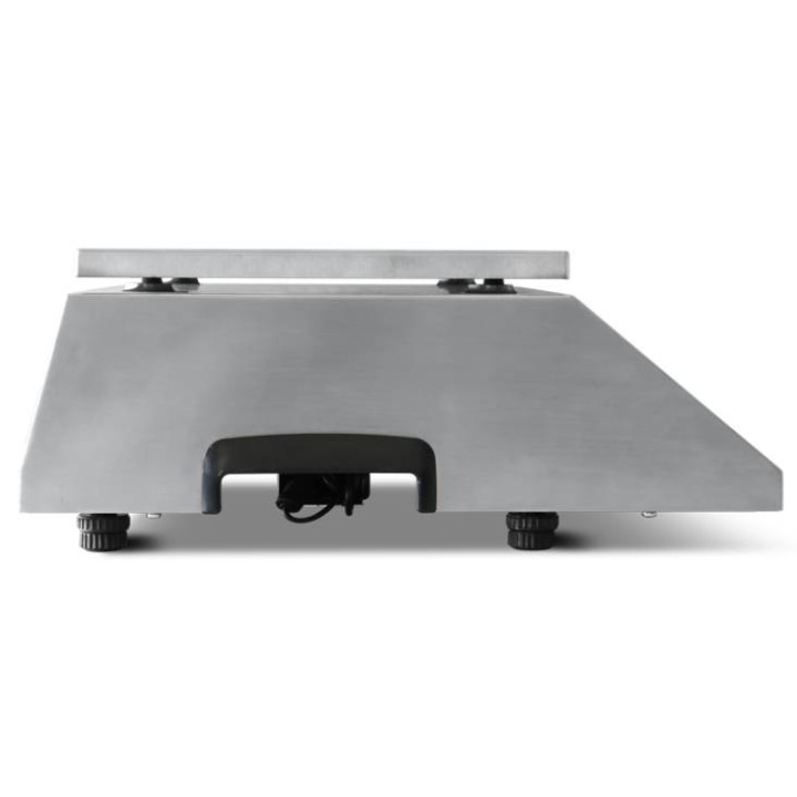Bilancia inox KSD vista laterale e maniglie