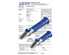 Servizio di taratura ISO per Rifrattometri Kern Optics