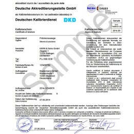 Taratura Lat DAKKS per dinamometri KERN 10 e 12 ton