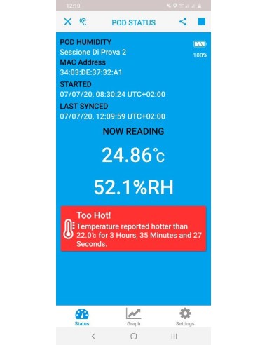 WEB APP data logger Verigo