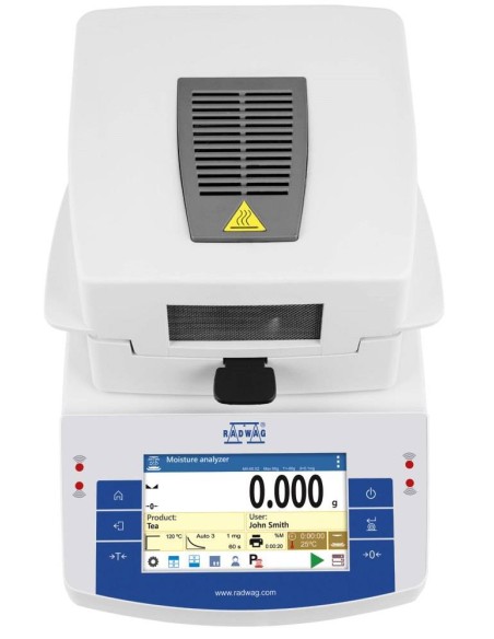 Termobilancia Radwag MA X2.A vista da alto