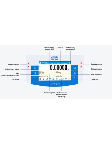 Bilancia Radwag AS X2 PLUS schermo touch