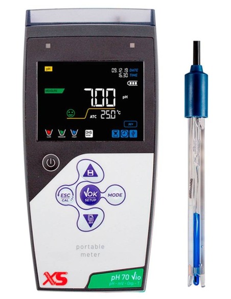 XS pH 70 Vio pHmetro portatile con Elettrodo 201 T