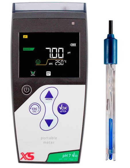 pHmetro XS PH 7 Vio Completo di elettrodo 201 T