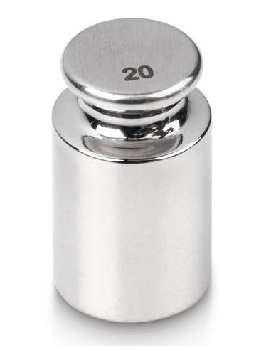 Peso cilindrico OIML E1 da 20g