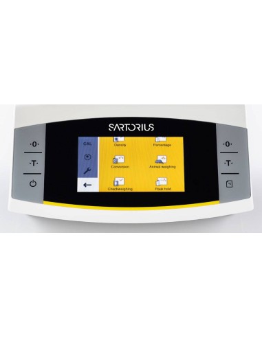 Display funzioni bilancia Sartorius BCA Entris® II vista lato