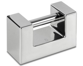Peso inox a blocco in classe F1 con maniglia