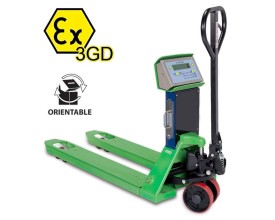 TRANSPALLET PESATORE CERTIFICATO ATEX SERIE TPWX3GD 