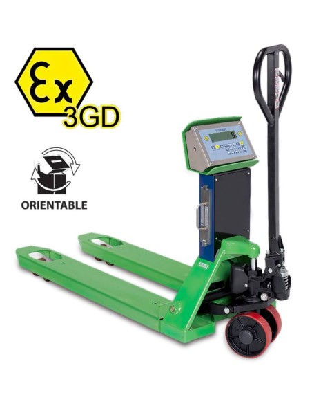 TRANSPALLET PESATORE CERTIFICATO ATEX SERIE TPWX3GD 