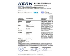 Certificato di taratura DAKKS per dinamometri KERN 3/5/6 ton