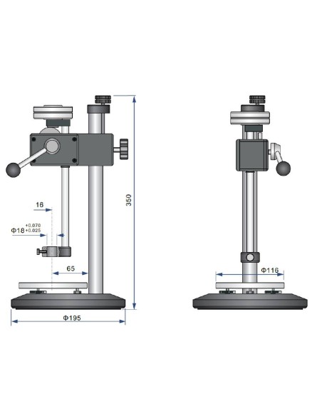 Banco di prova Shore TI-HEA dimensioni