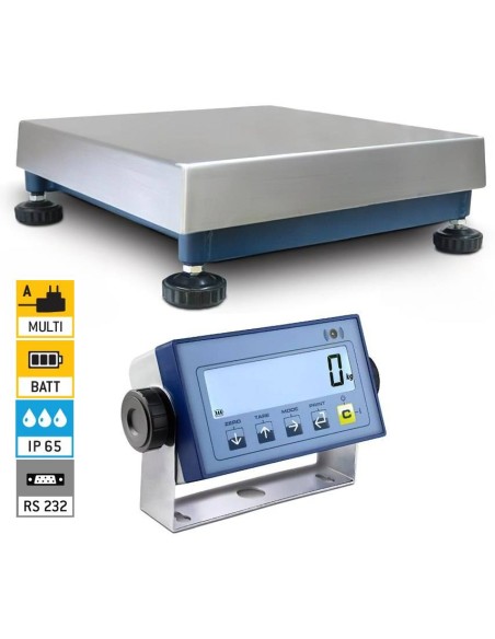 Bilancia collegabile a PC/PLC con piattaforma PB