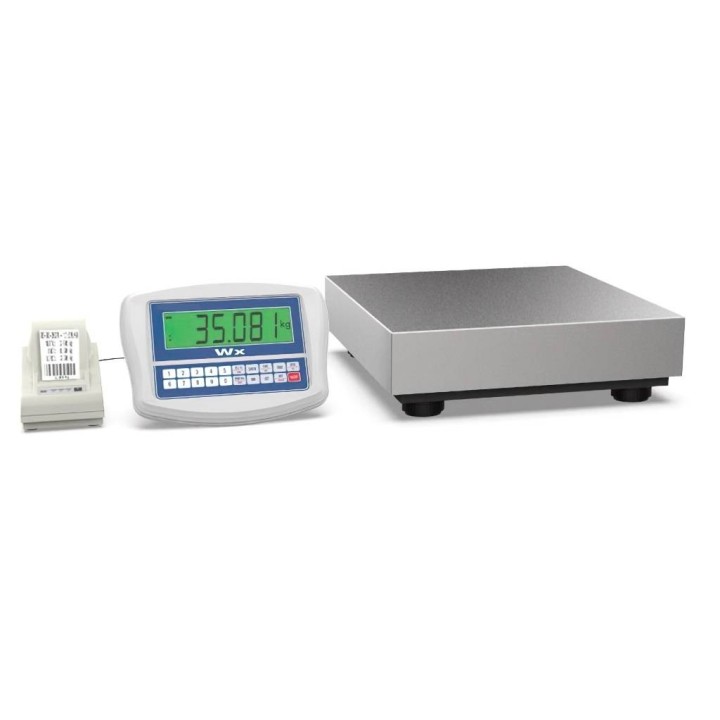 Bilancia Industriale a piattaforma TWP con Etichettatrice 400x400