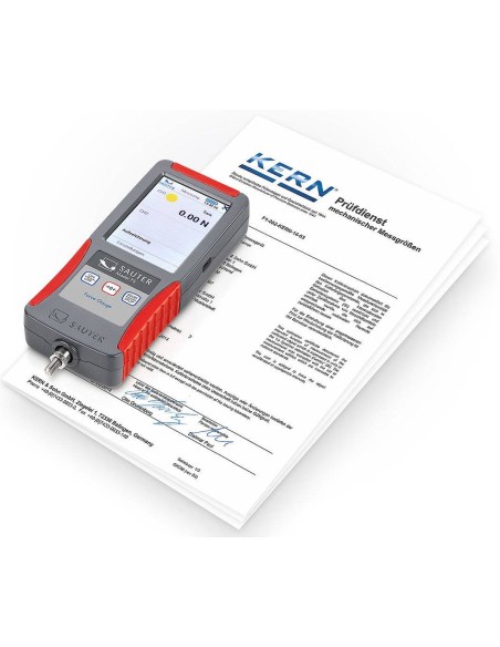 Certificato di taratura ISO per COMPRESSIONE 25kN - 50kN