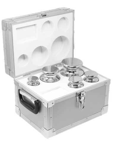 Custodia in alluminio per pesi cilindrici componibili