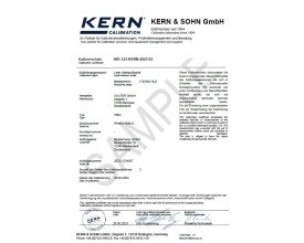 Certificato di Calibrazione ISO per durometri LEEB