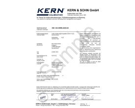 Certificato ISO per Blocco di prova SAUTER AHMO D02, AHMO D03 e AHMO D04