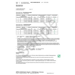 Certificato di taratura ISO su Torsiometri SAUTER 