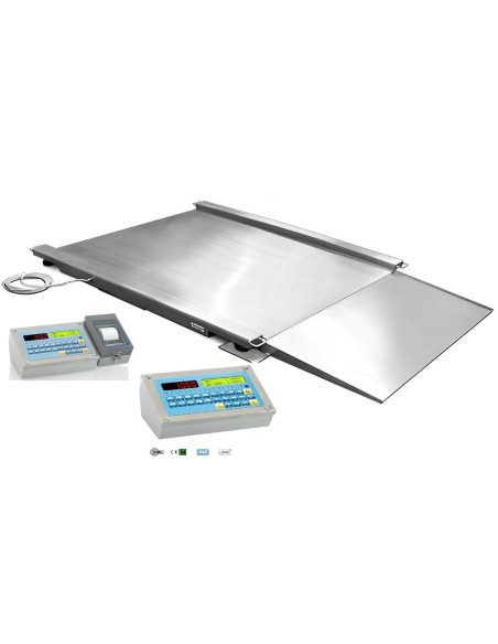 Bilancia industriale INOX AISI 304 con rampa serie LPI