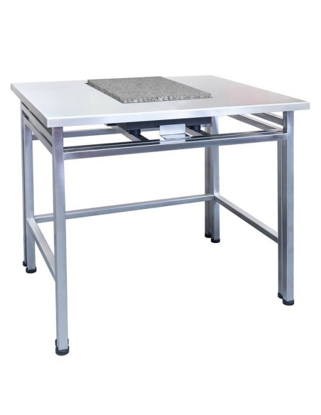 Tavolo antivibrante SAL/H/PLUS in acciaio inox e granito