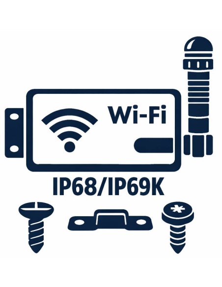 Porta di comunicazione WiFi con antenna IP68/IP69K