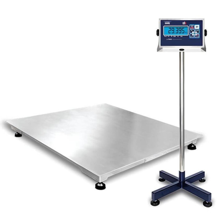 Bilancia da Pavimento Inox 1500 kg Piattaforma 1000x1000