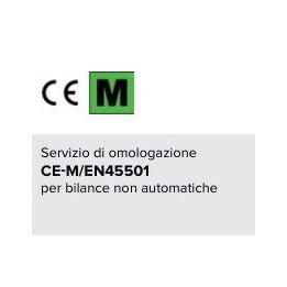 Omologazione CE-M per bilance in classe I o II di portata sino a 6kg, 