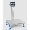Piattaforma di pesatura inox AISI 316 HACCP IP69K configurata con colonna e display