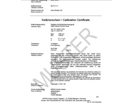 Certificato di Taratura ISO per spessimetri sonda F/N