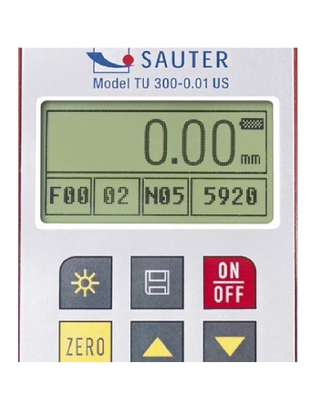 Spessimetro SAUTER TU-US dettaglio display